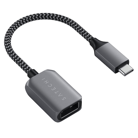 Satechi Usb A 3.0 To Usb C Adapter, Space Gray ST-UCATCM
